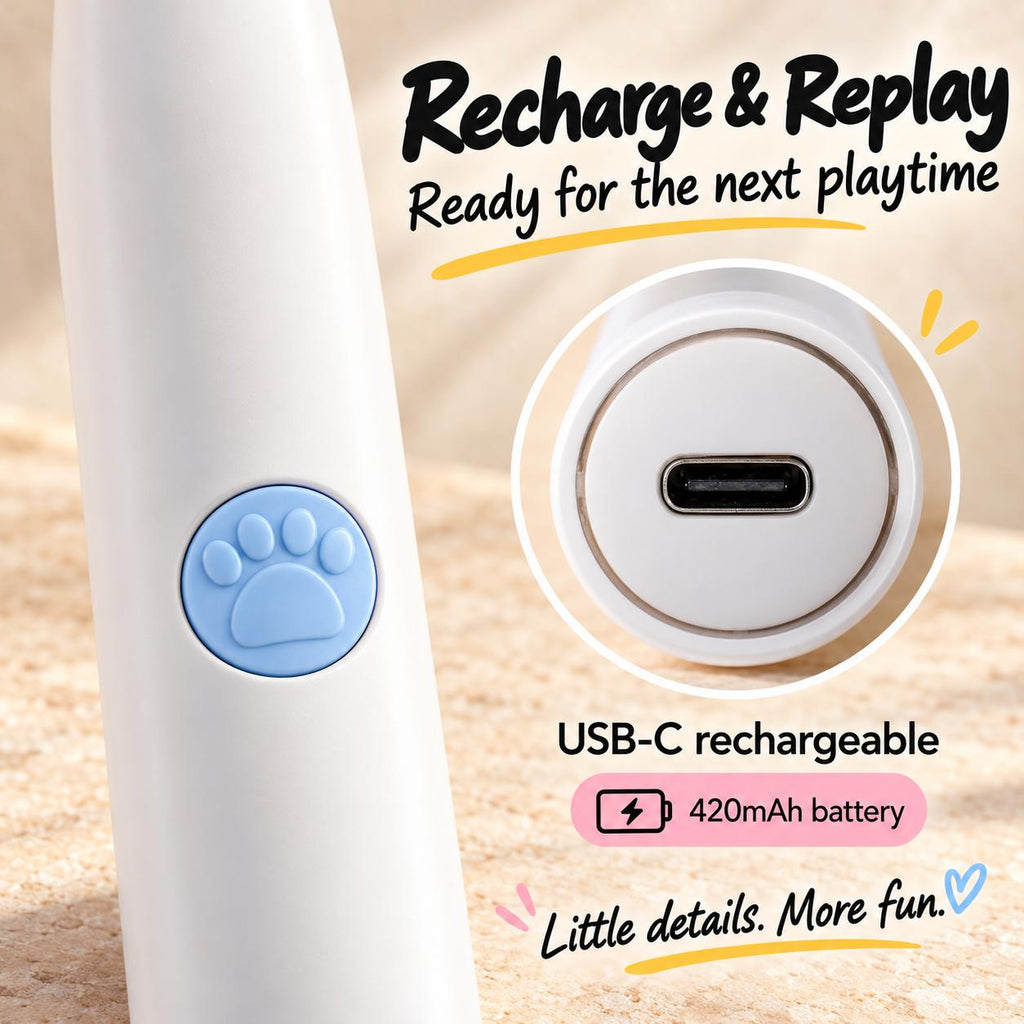Automatic Butterfly Cat Toy – Rechargeable 2-in-1 Teaser