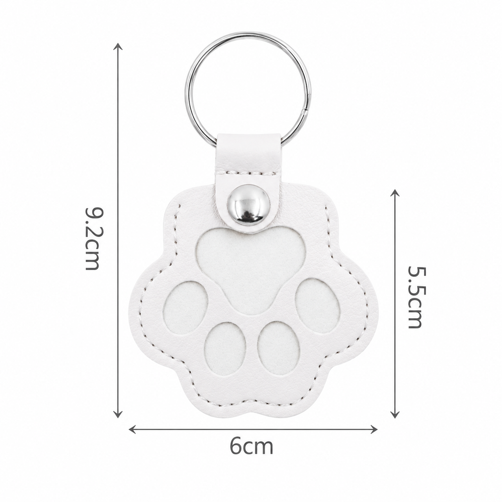 Pet Fur Keepsake Keyring – Paw-Shaped Memory Holder