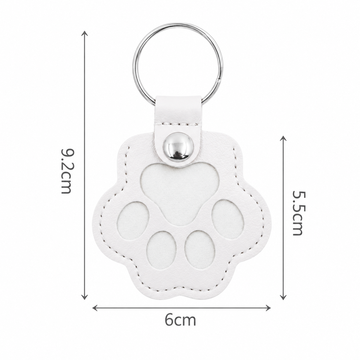Pet Fur Keepsake Keyring – Paw-Shaped Memory Holder