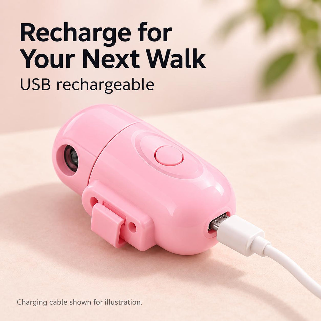 Rechargeable Pet Heart Projection Light – For Dogs & Cats