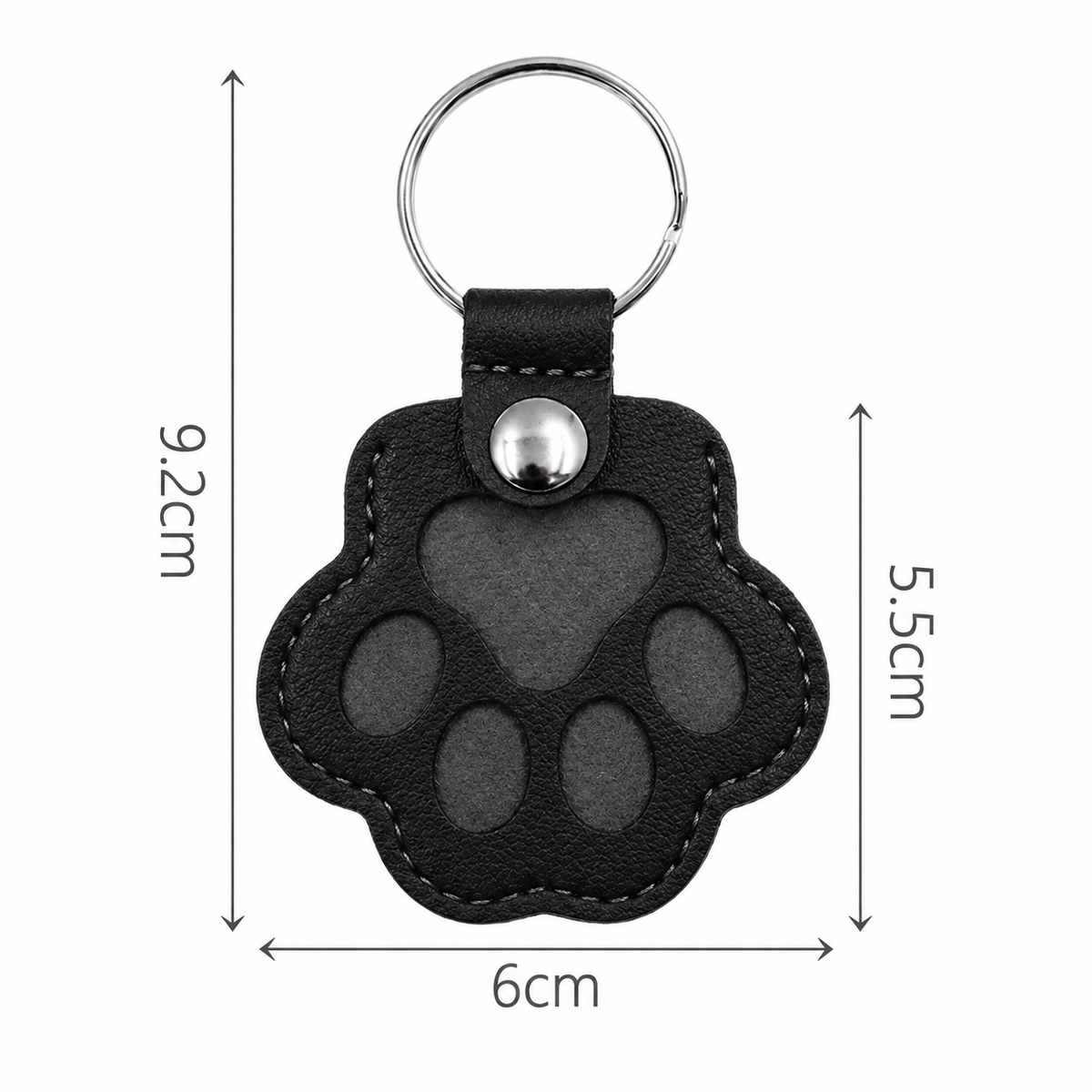 Pet Fur Keepsake Keyring – Paw-Shaped Memory Holder