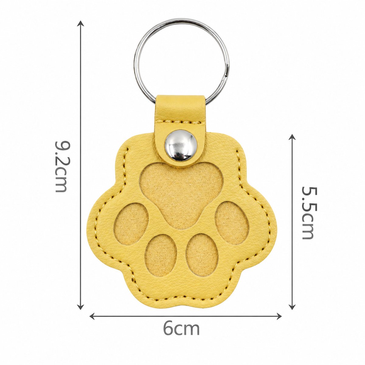 Pet Fur Keepsake Keyring – Paw-Shaped Memory Holder
