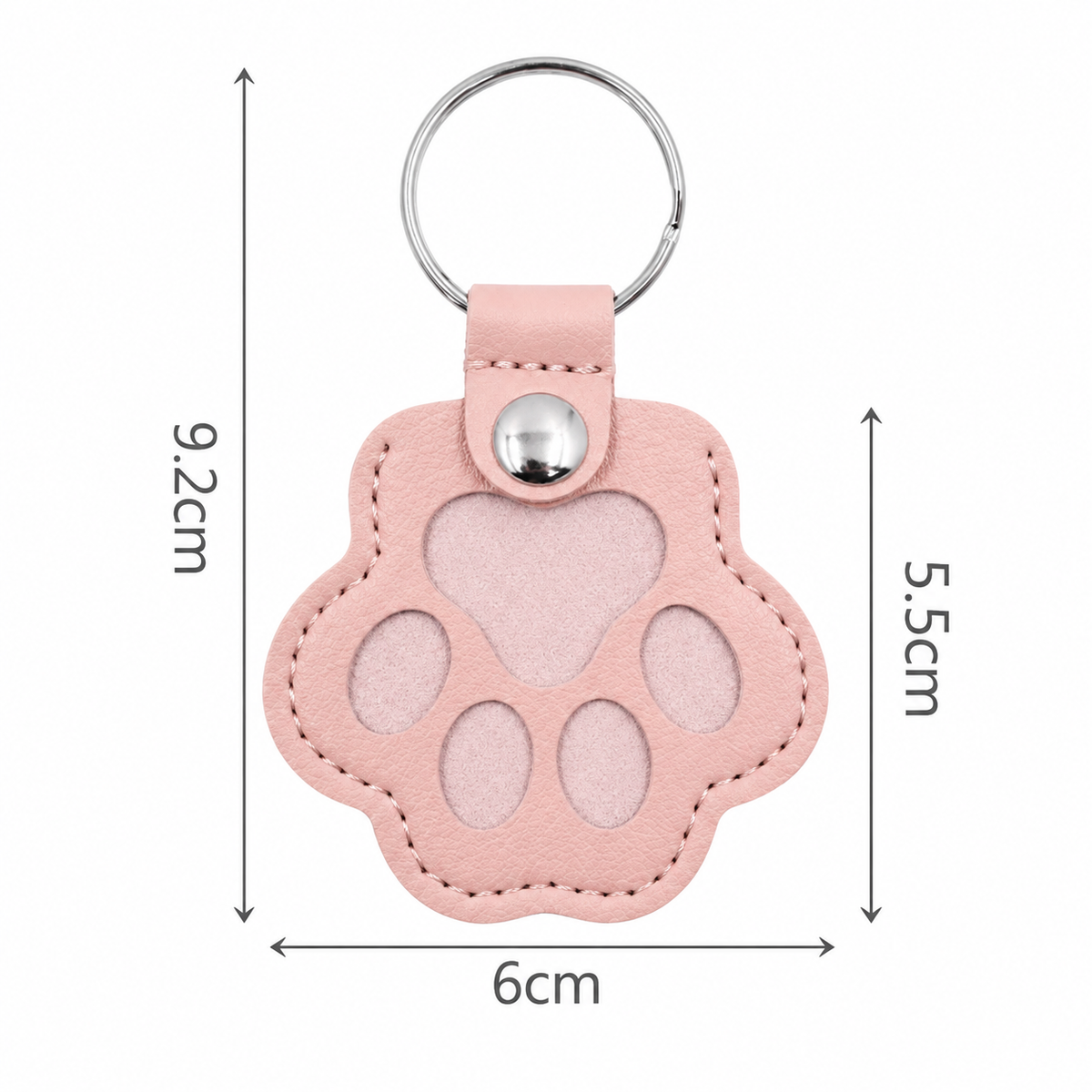Pet Fur Keepsake Keyring – Paw-Shaped Memory Holder