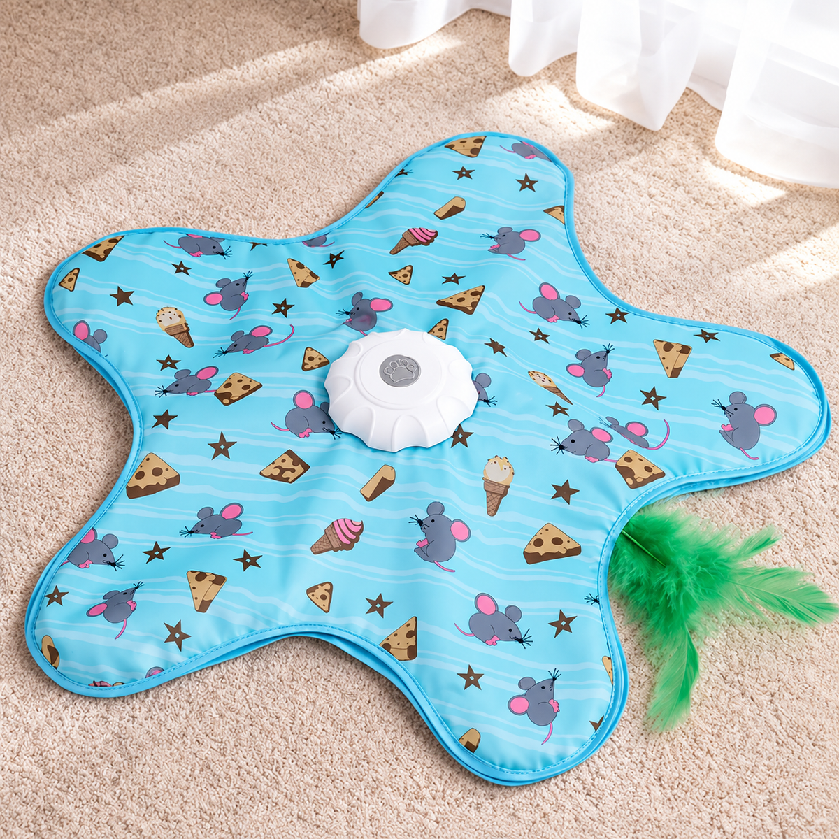 Automatic Interactive Cat Toy – Rechargeable Hide-and-Seek Toy