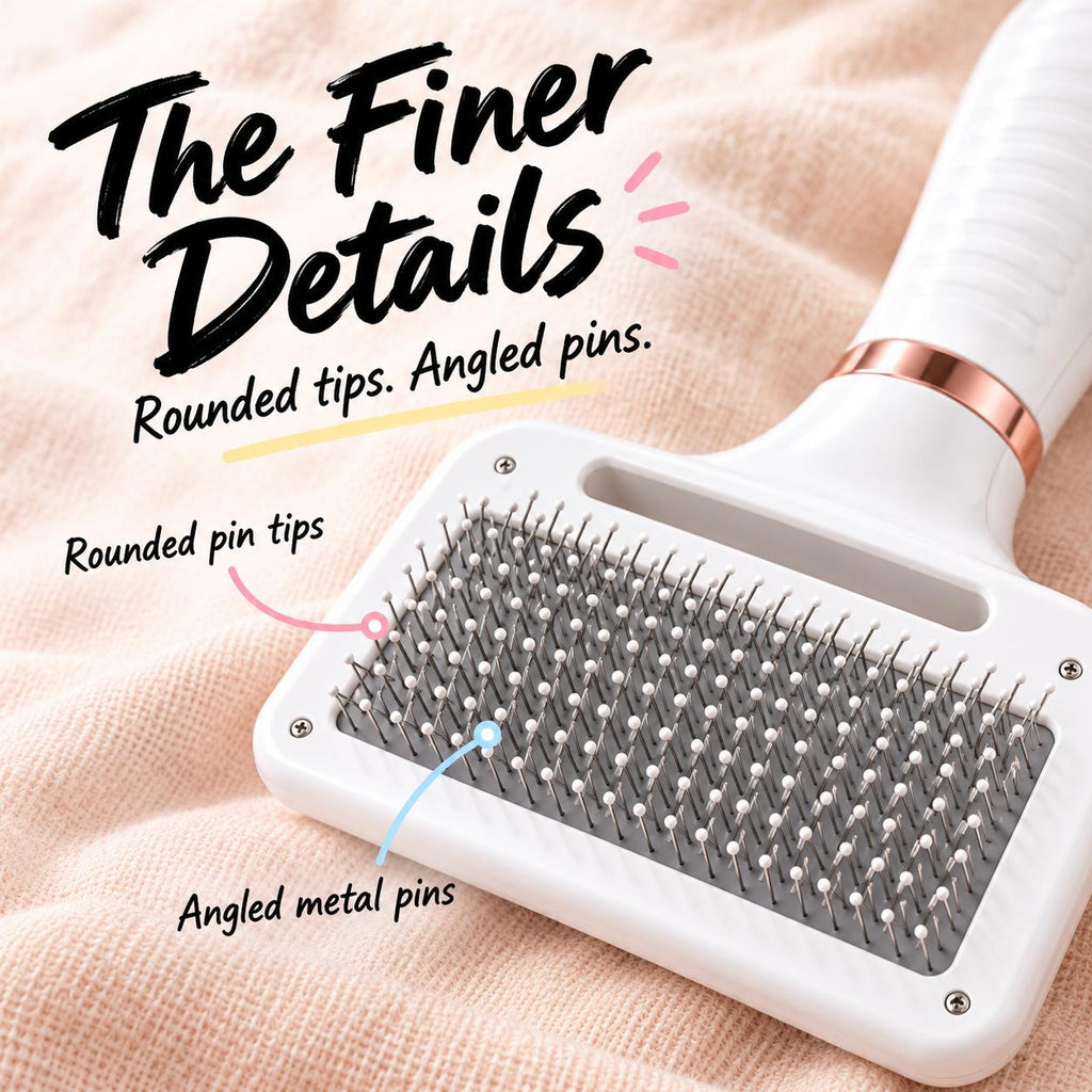 2-in-1 Pet Hair Dryer & Grooming Brush – 300W Low-Noise