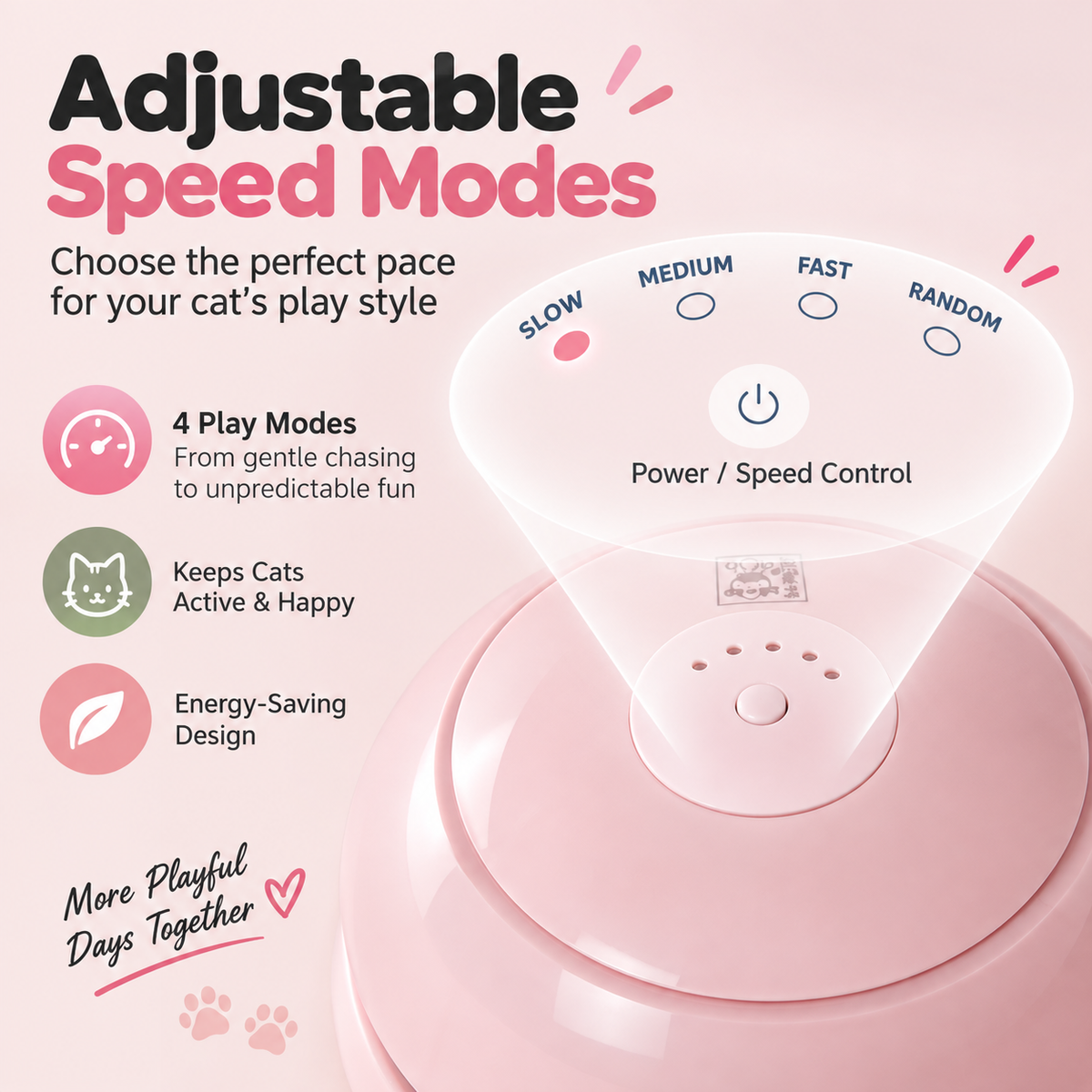 Automatic Interactive Cat Toy – Rechargeable Hide-and-Seek Toy